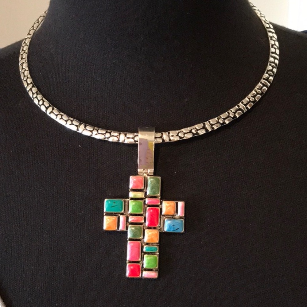CROSS Multiple Color Cross Pendant.  Pendant only. - Picture 2 of 3